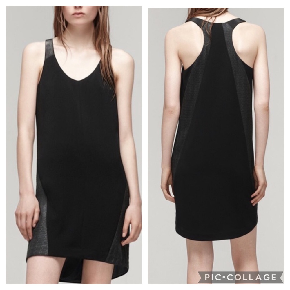 Rag & Bone Chieftan Sleeveless Racerback Black Dress